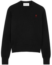 Ami Paris - Ami De Coeur Crewneck Sweater - Lyst