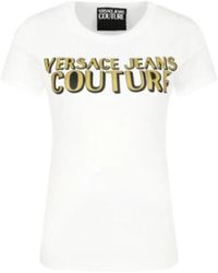 Versace - T-shirt a manica corta da bianca - s - Lyst