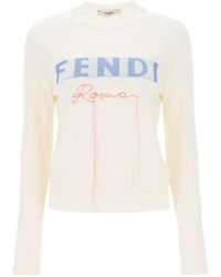 Fendi - Round-Neck Knitwear - Lyst