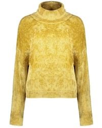 Herno - Truien & Vesten ,Geel ,Turtleneck Trui - Lyst