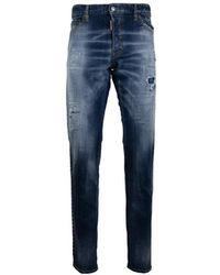 DSquared² - Knopf jeans mit distressed details - Lyst