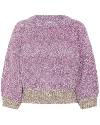 Saint Tropez - Rot Violetter Pullover - Lyst