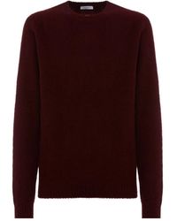 Boglioli - Bordeaux wool and cashmere crewneck sweater - Lyst