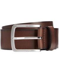 BOSS - Accessoires ,Bruin ,Leer Jor-V Sz 40 Riem - Lyst