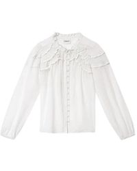 Isabel Marant - Overhemden ,Wit ,Katoen Christa Blouse - Lyst