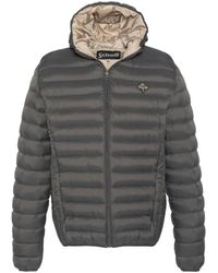 Schott Nyc - Verado hooded light down jacket - Lyst