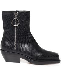 Dondup - Schwarze stiefel mit baumwoll-elastan-mix - Lyst