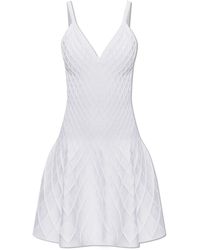 Balmain - Kleedjes ,Wit ,Spaghetti Strap Jurk - Lyst