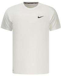 Nike - Fitness ,Wit ,Polyester Hydroguard Essential Short-Sleeve Top - Lyst