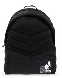 DSquared² - Tassen ,Zwart ,Nylon Stijlvolle Logo Rugzak - Lyst