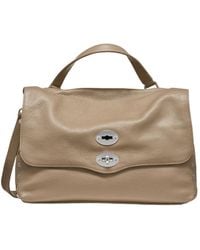 Zanellato - Graue Handtasche Mit Drehverschluss - Lyst