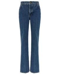 Balmain - Jeans ,Blauw ,Denim Straight-Leg Denim Jeans - Lyst