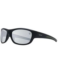 Timberland - Schwarze polarisierte rechteckige sonnenbrille - Lyst