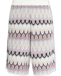 Akep - Korte Broeken ,Veelkleurig ,Katoen Shorts Met Lurexdraad - Lyst
