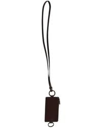 Dolce & Gabbana - Braunes Leder Logo Kartenetui Portemonnaie - Lyst
