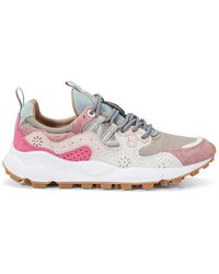 Flower Mountain - Sneakers con diseño de paneles en beige y rosa - Lyst