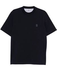 Brunello Cucinelli - Blaue Pullover Für Männer - Lyst