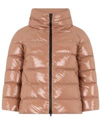 Herno - Roze Gewatteerde Jas - Lyst