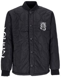 RIPNDIP - Jassen ,Zwart ,Polyester Gewatteerde Bomberjack Zwart - Lyst