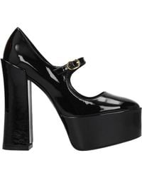 Stuart Weitzman - Schwarze Leder Pin Up Sandale - Lyst