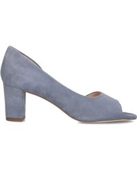 Peter Kaiser - Blaue Wildleder Blockabsatz Pumps - Lyst