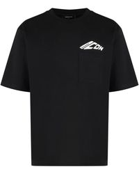DSquared² - Baumwoll-crew-neck t-shirt mit fronttasche - Lyst