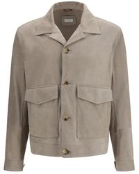 Brunello Cucinelli - Leather Jackets - Lyst