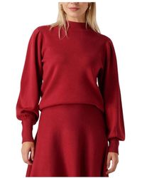 Y.A.S - Truien & Vesten ,Rood ,Polyester Yasfonny Ls Knit Pullover - Lyst