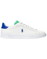 Polo Ralph Lauren - Weiß grün blau sneaker hrt crt - Lyst