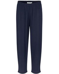 Masai - Broeken ,Blauw ,Wijde Pasvorm Blauwe Broek - Lyst