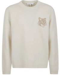 Maison Kitsuné - Round-Neck Knitwear - Lyst