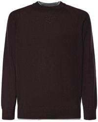 Eleventy - Truien & Vesten ,Bruin ,Wol Round-Neck Truien Mag 0N037 - Lyst