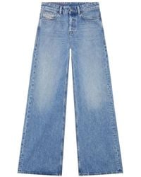 DIESEL - Wide Jeans - Lyst