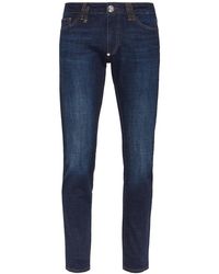 Philipp Plein - Jeans ,Blauw ,Denim Jeans Slim Fit - Lyst