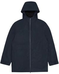 Rains - Jassen ,Blauw ,Suva Hardshell Lange Jas - Lyst