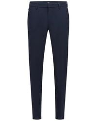 BOSS - Broeken ,Blauw ,Katoen Slim Fit Chino Broek - Lyst