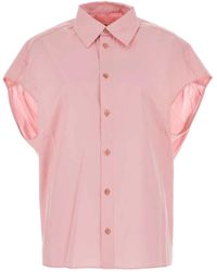 Marni - Rosa popeline hemd - stilvoll und trendig - Lyst