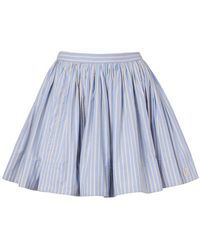 Rabanne - Rokken ,Blauw ,Katoen Korte Rok - Lyst