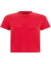 Gucci - Katoenen T-Shirt Met Logo - Lyst