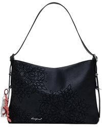 Desigual - Handtas Met Bloemenpatroon En Ritssluiting - Lyst