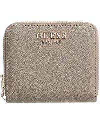 Guess - Accessoires ,Leer Laurel Ii Slg Small Zip Around - Lyst