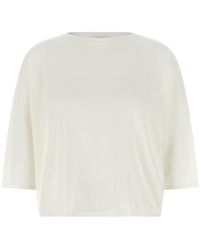 Be You - Truien & Vesten ,Wit ,Katoen Trui Van Katoen-Cashmere Met Ronde Hals - Lyst