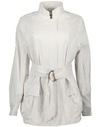 Fendi - Gestreepte Aansluitende Jas Lente-Zomer 2025 - Lyst