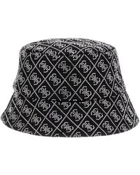Guess - Accessoires ,Zwart ,Katoen Aw 5285 Cot 01 Bucket Hat - Lyst