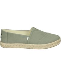 TOMS - Schoenen ,Groen ,Linnen Groene Instappers Alpargata Rope 2.0 - Lyst