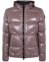 Herno - Jassen ,Bruin ,Gloss Bomber Jacket - Lyst