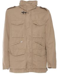 Fay - Jassen ,Bruin ,Katoen Explorer Field Jacket Tinta - Lyst