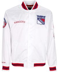 Mitchell & Ness - Jassen ,Wit ,Bomber Jassen - Lyst