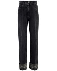 Ferragamo - Straight Fit Jeans - Lyst