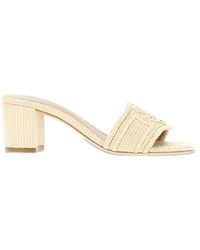 Emporio Armani - Rafia Mules - Lyst